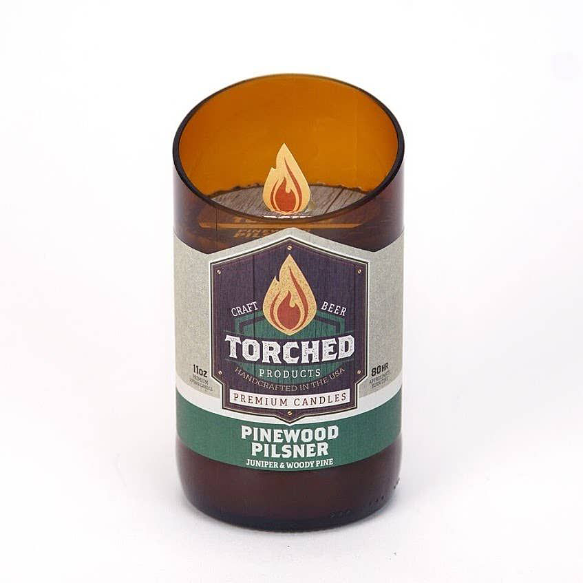 Torched Products Pinewood Pilsner Beer Bomber Candle Bass Pro Shops